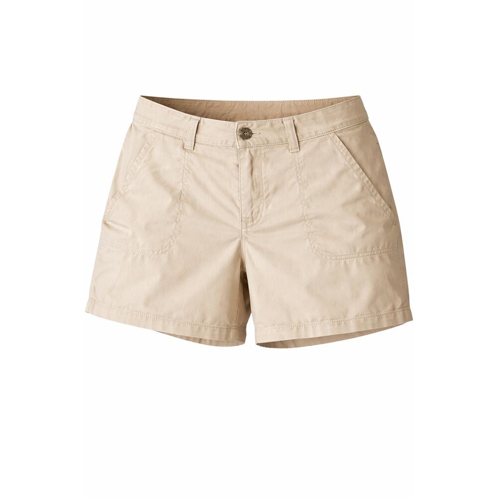 Athleta Women's Khaki Hiking Shorts Size 8 Stretch Outdoor Travel Casual Beige